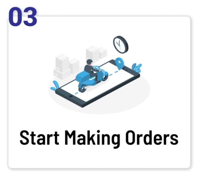 Start making orders